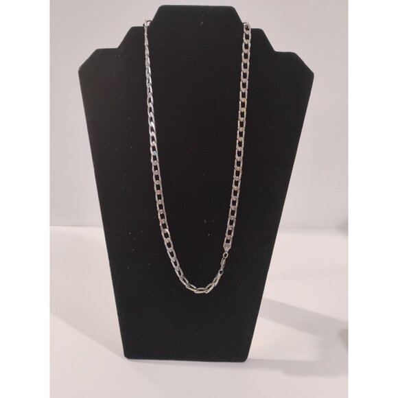 Sterling Silver 925 Flat Chain Necklace 24” ( 1.6mm) -3.33 gr - Picture 13 of 16